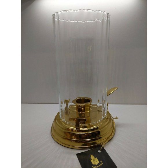 PARTYLITE BRASS CONTESSA HURRICANE COMPLETE P70158  RARE - Picture 1 of 8